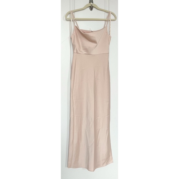 NWT BHLDN Cali Satin Cowl-Neck Midi Slip Dress - Picture 5 of 9